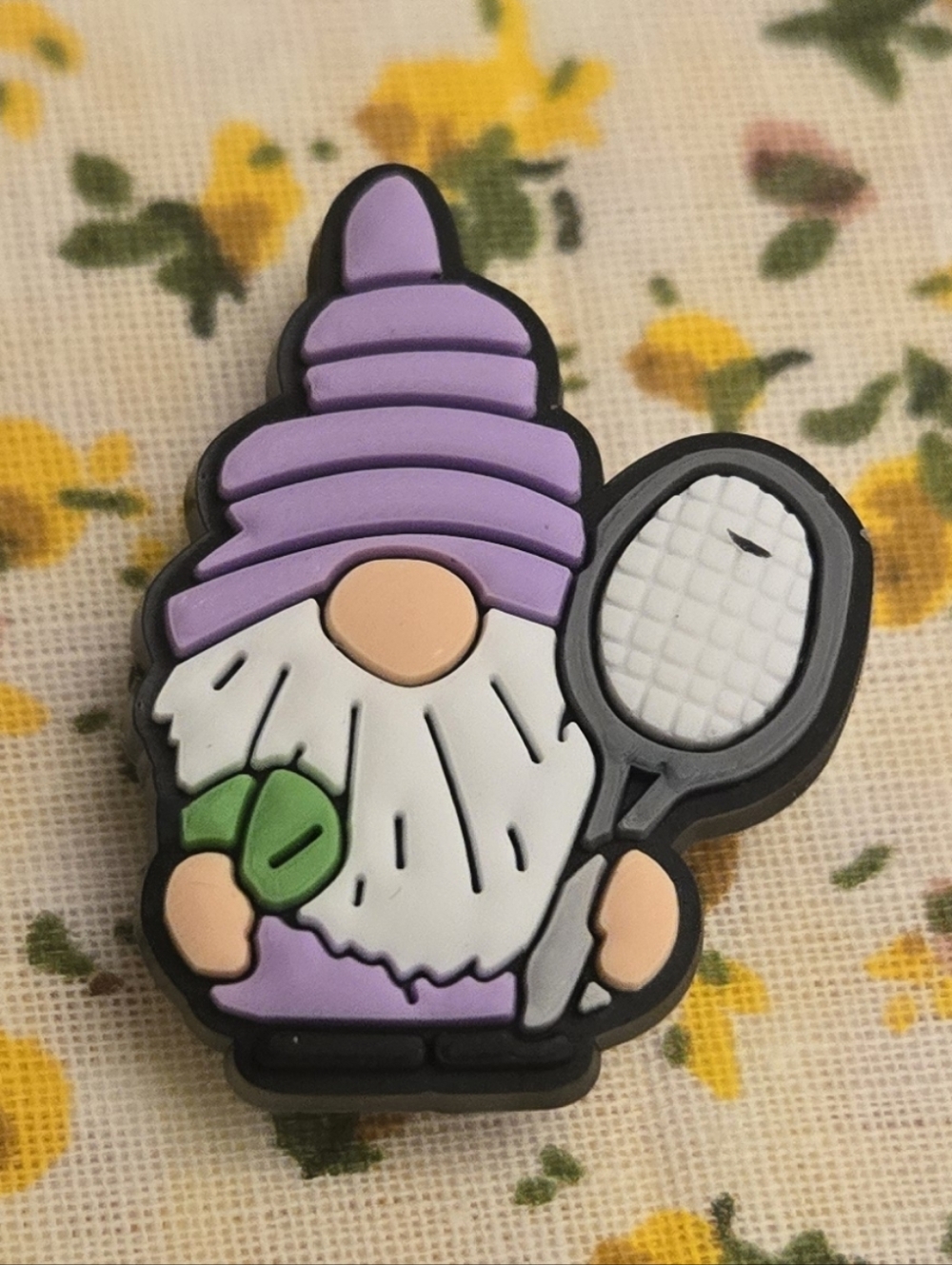 3/$10 Tennis Gnome Croc Charm